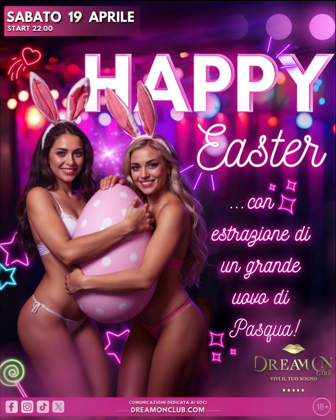 SABATO 19 APRILE – HAPPY EASTER