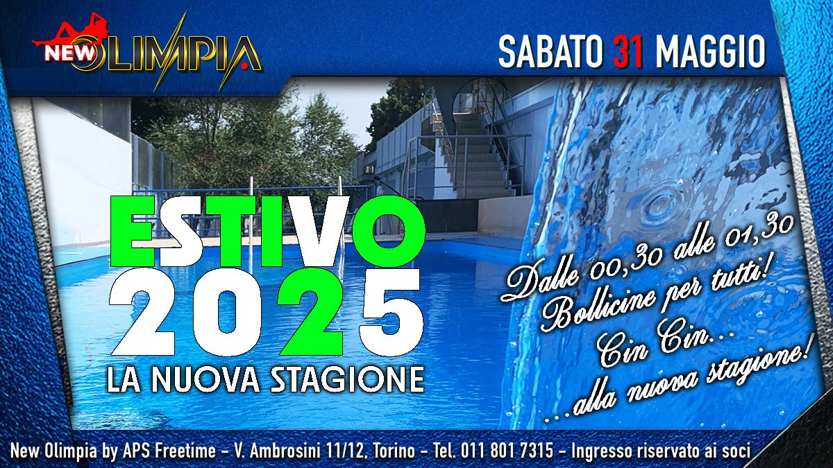 Apertura nuova stagione estiva 2025
