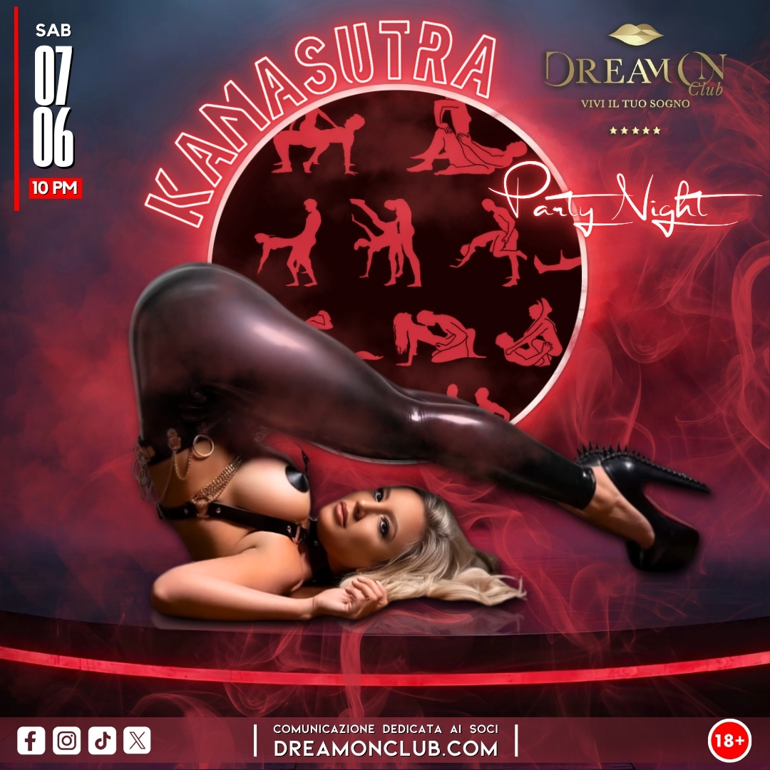 SABATO 7 GIUGNO – KAMASUTRA PARTY NIGHT