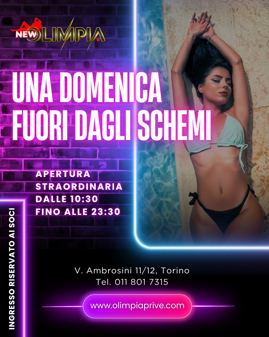 Una domenica fuori dagli schemi. Dalle 10,30 alle 23,00