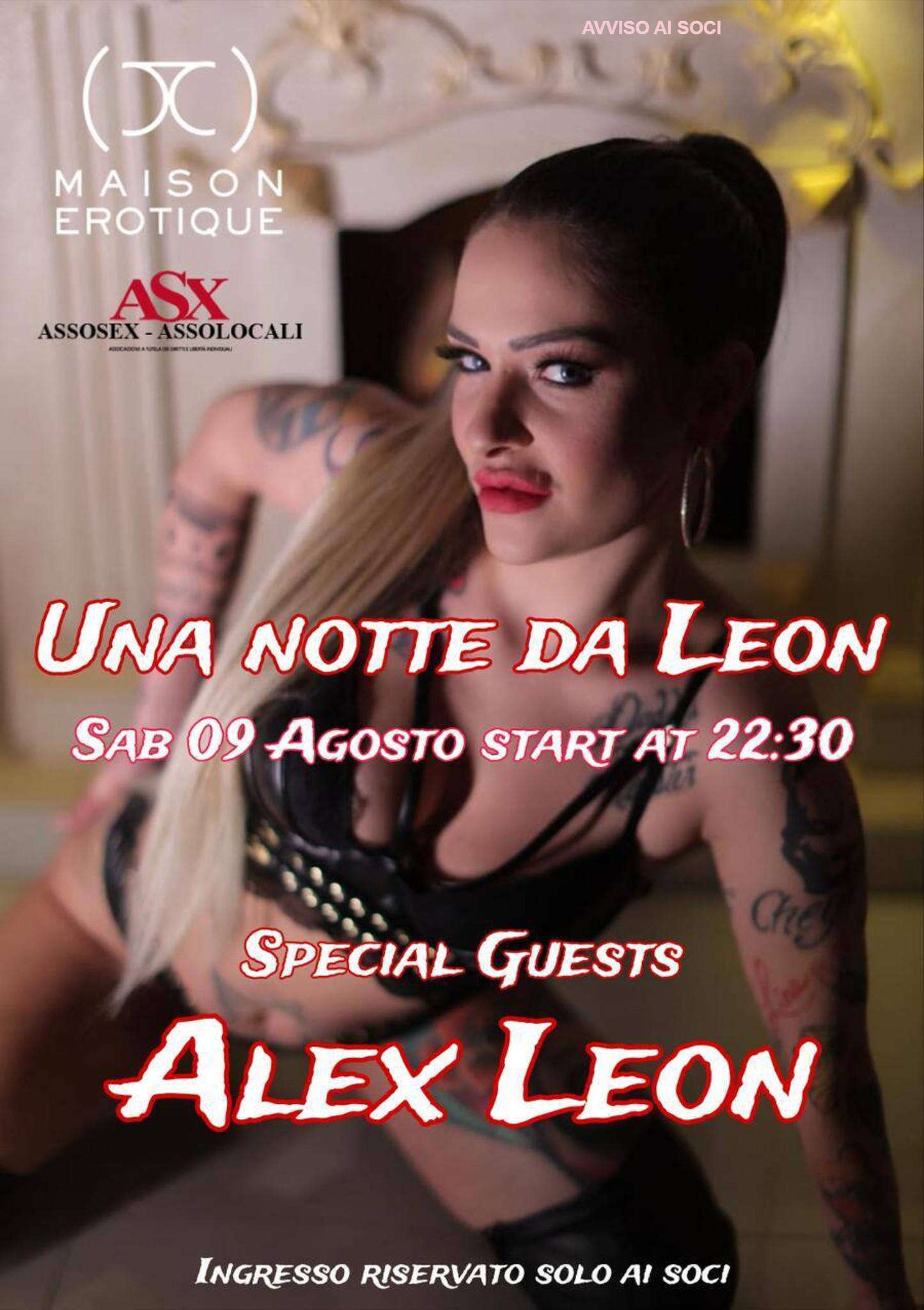 NOTTE ALEX LEON - LA SEXY STAR NUMERO 1 IN ITALIA