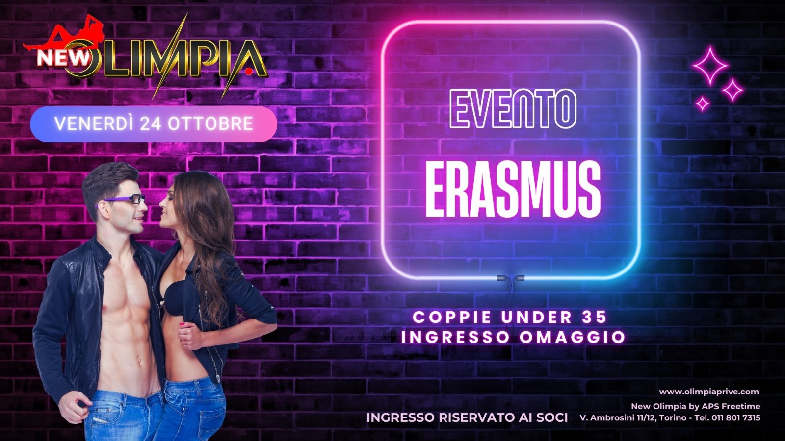 Erasmus coppie under 35 ingresso omaggio