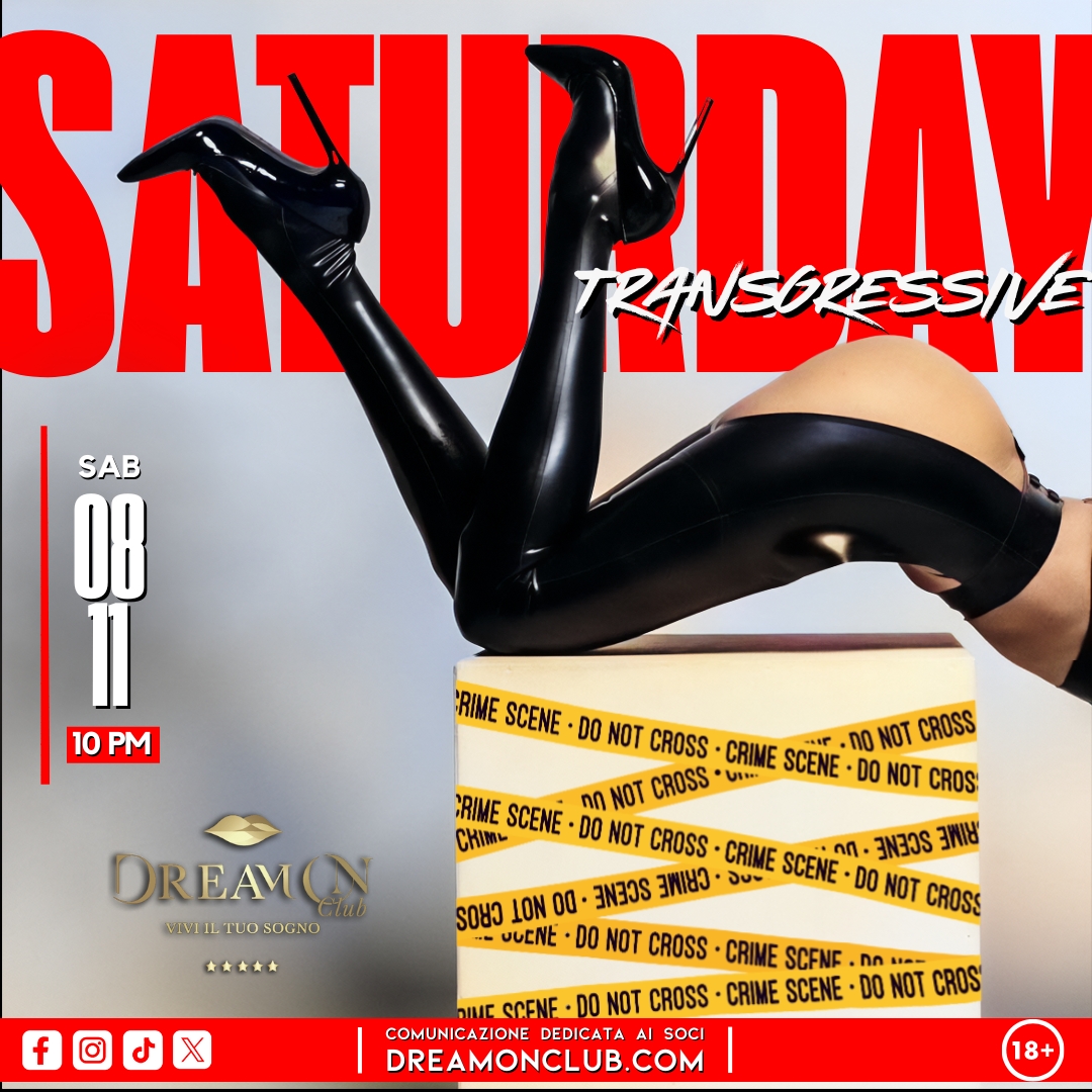 SABATO 8 NOVEMBRE – TRANSGRESSIVE SATURDAY