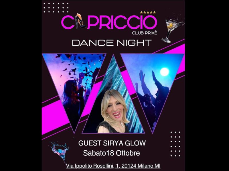 Dance Night: SPECIAL GUEST => Sirya Glow(Voice e Show)
