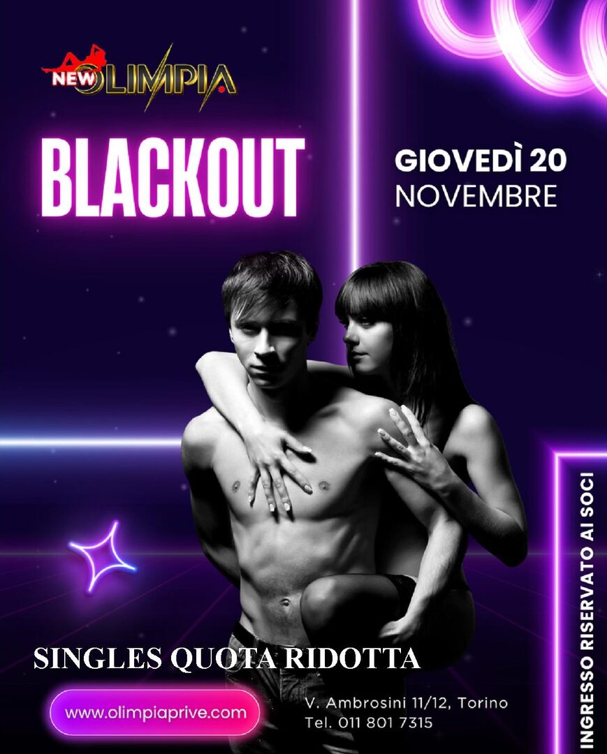 Blackout Singles Night