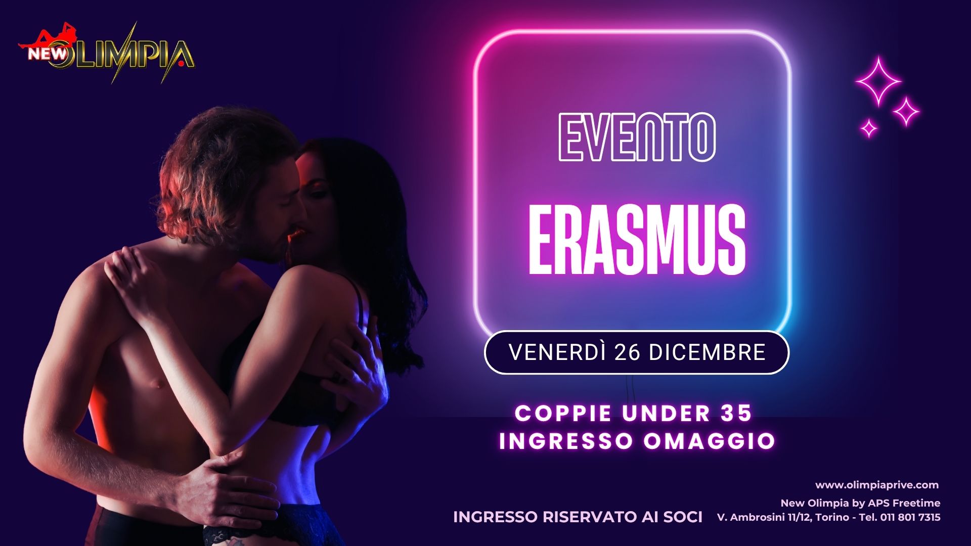 Erasmus coppie under 35 ingresso omaggio
