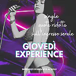 Giovedì experience e singles night.