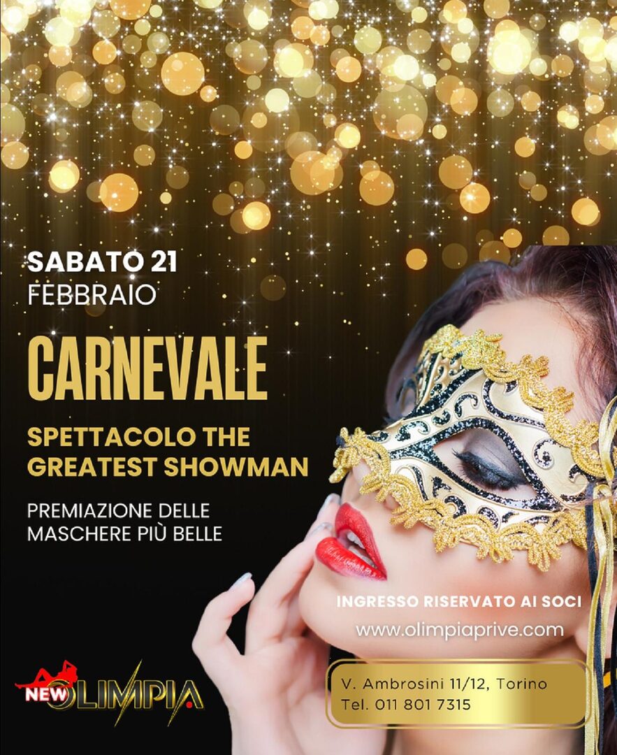 Carnevale " the greatest showman" Sfilata e premiazione maschere più belle.