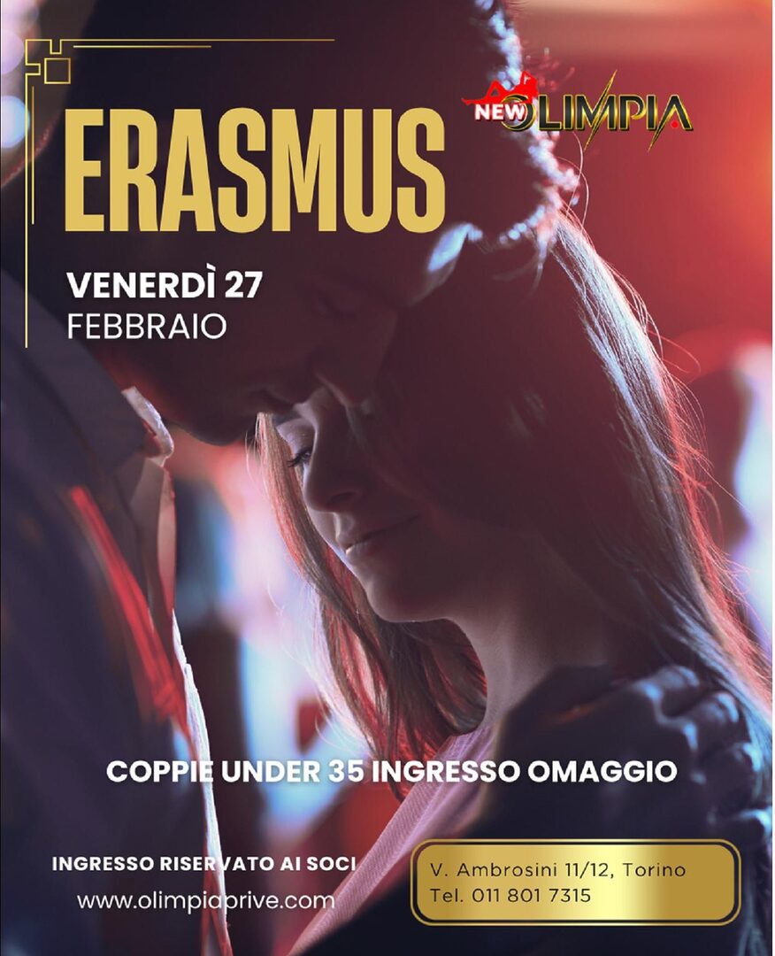 Erasmus coppie under 35 ingresso omaggio